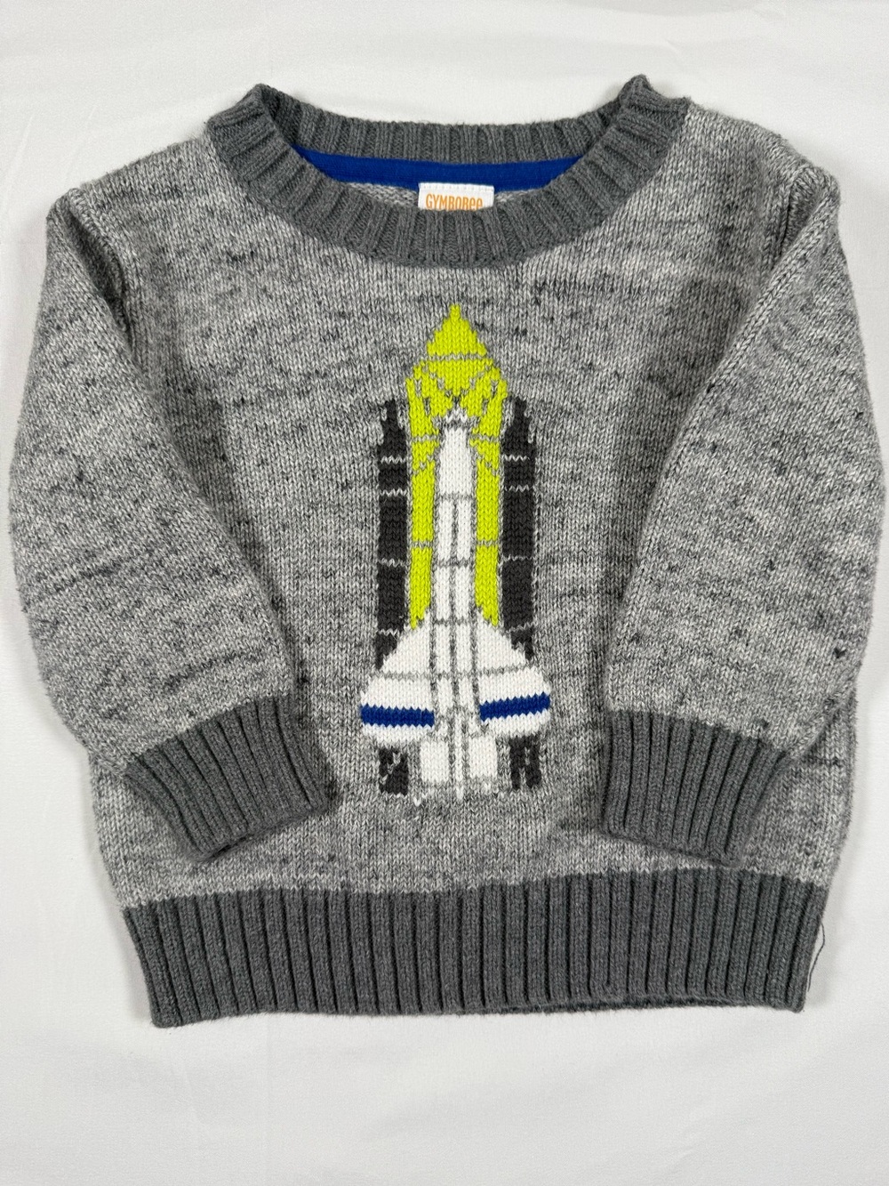 GYMBOREE Boys Space Shuttle Rocket Sweater 6-12 Months 2016 NASA Space Astronaut